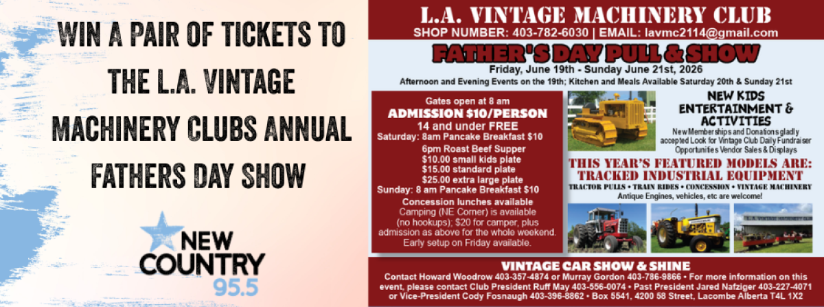 New Country Exclusive - Win Tickets to the L.A Vintage Machinery Club Fathers Day Show