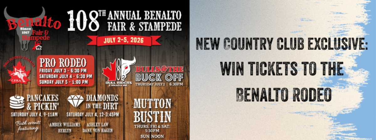 New Country Club Exclusive - Win Your Way into Benalto Rodeo